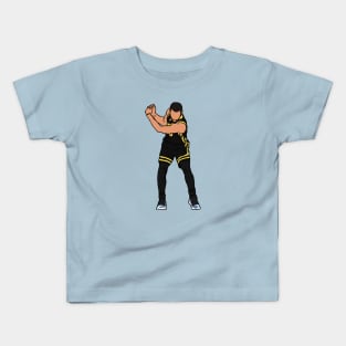 Steph Curry Golfing Celebration Kids T-Shirt